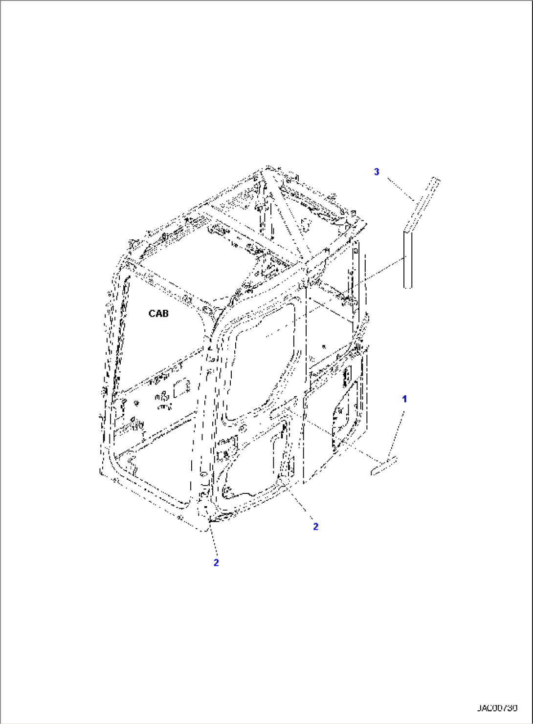 CAB, KOMATSU MARK