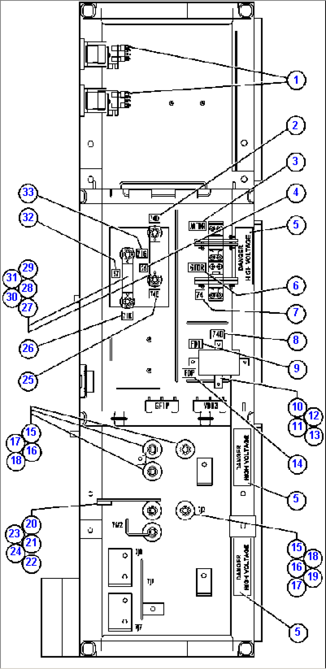 CONTROL CABINET ASSEMBLY - FLOOR