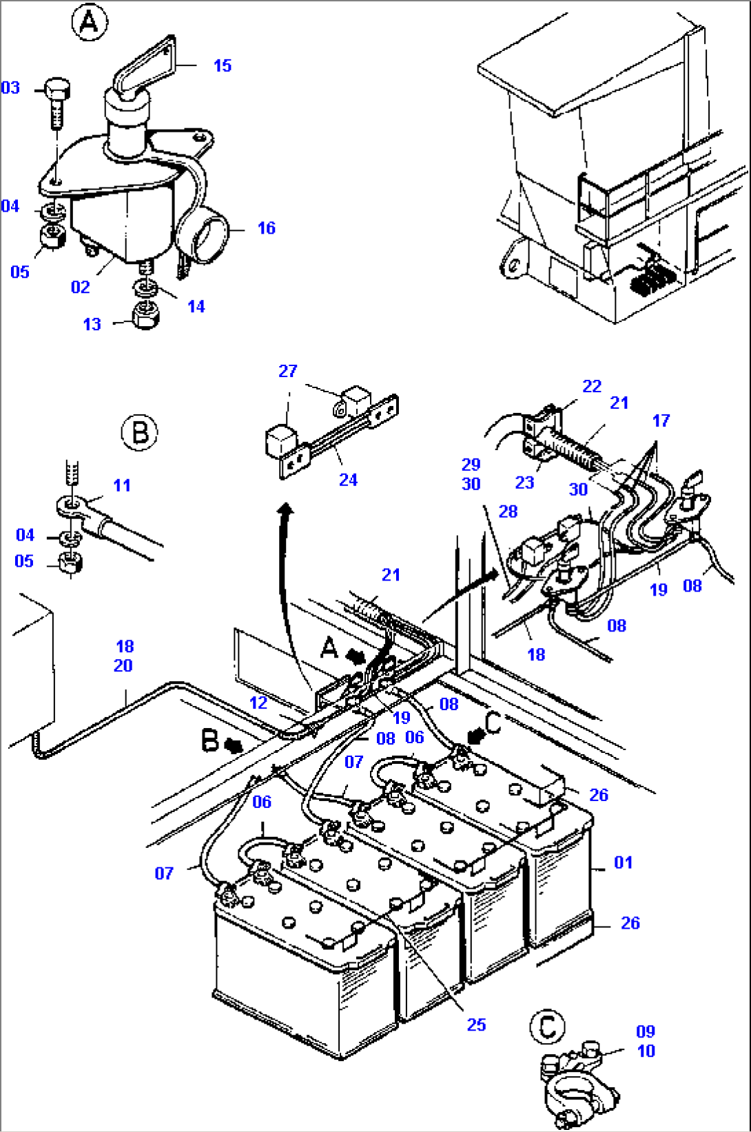 Batteries with Cables