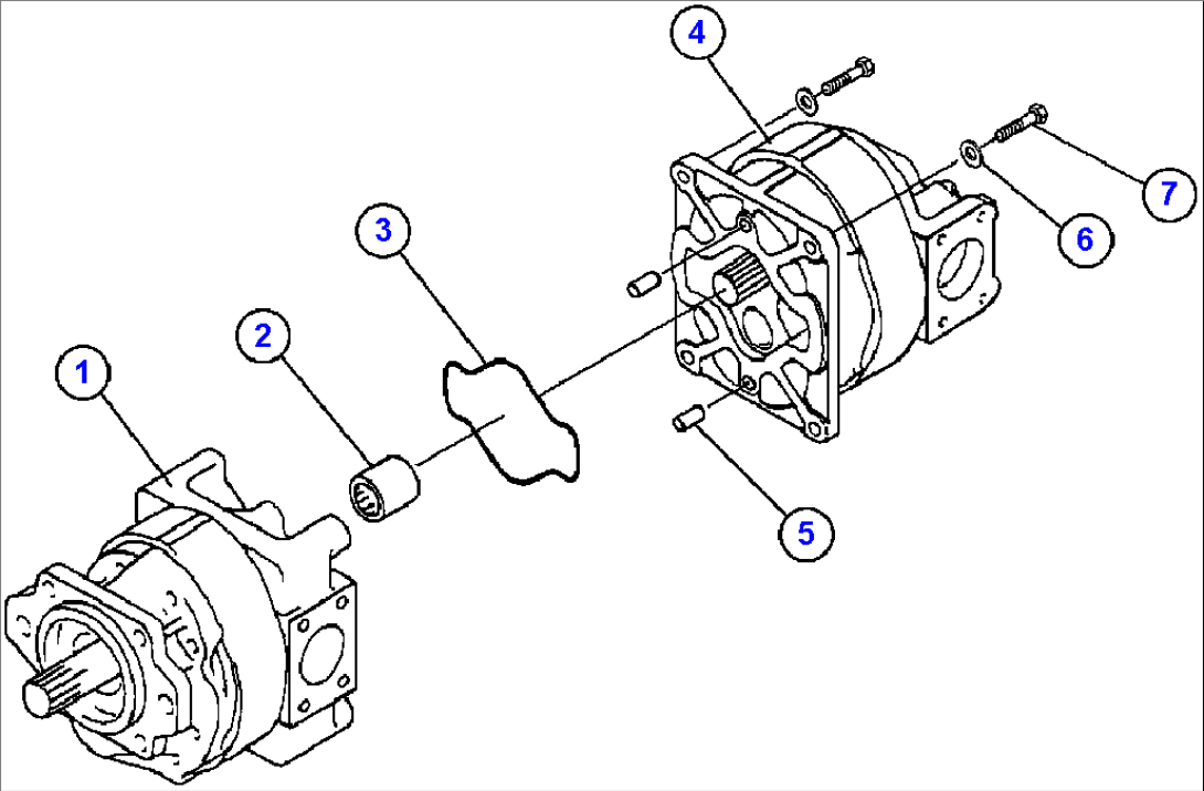 HYD PUMP (STEERING & HOIST) (705-52-42100)