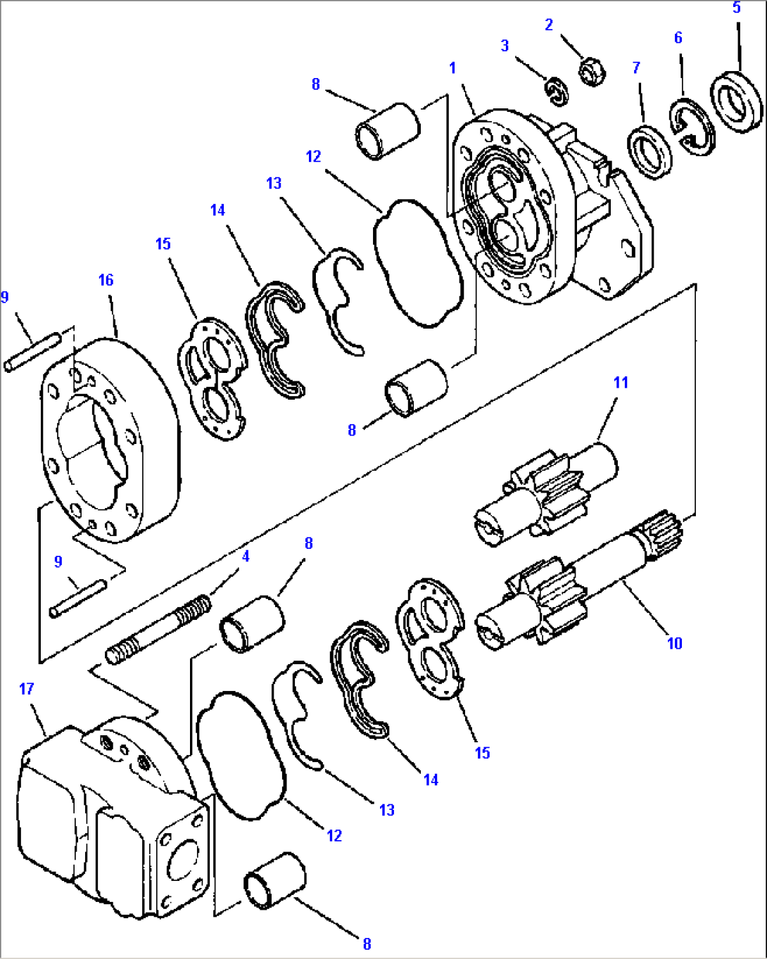 FIG NO. 2601B TORQUE CONVERTER AND TRANSMISSION OIL PUMP MACHINES WITH S/N 5040 AND UP