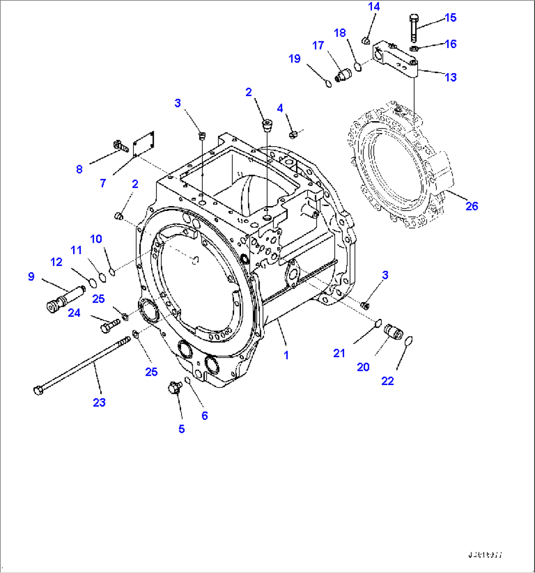 Power Train, Transmission Case (#22083-)