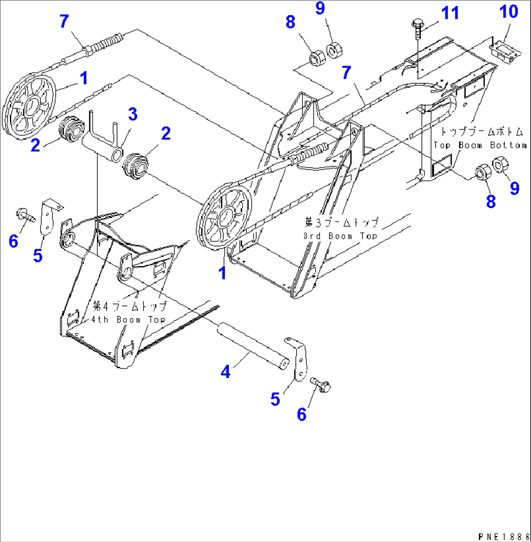 BOOM (TELESCOPE ROPE FOR TOP BOOM) (1/2)