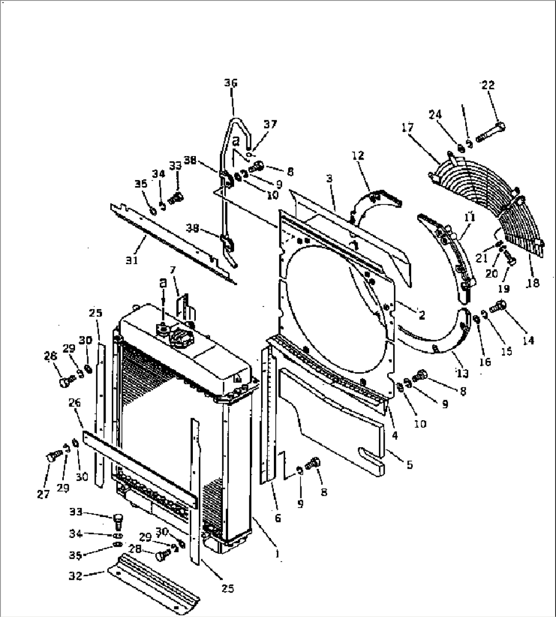 RADIATOR COVER (NOISE SUPPRESSION FOR EC)(#80943-)