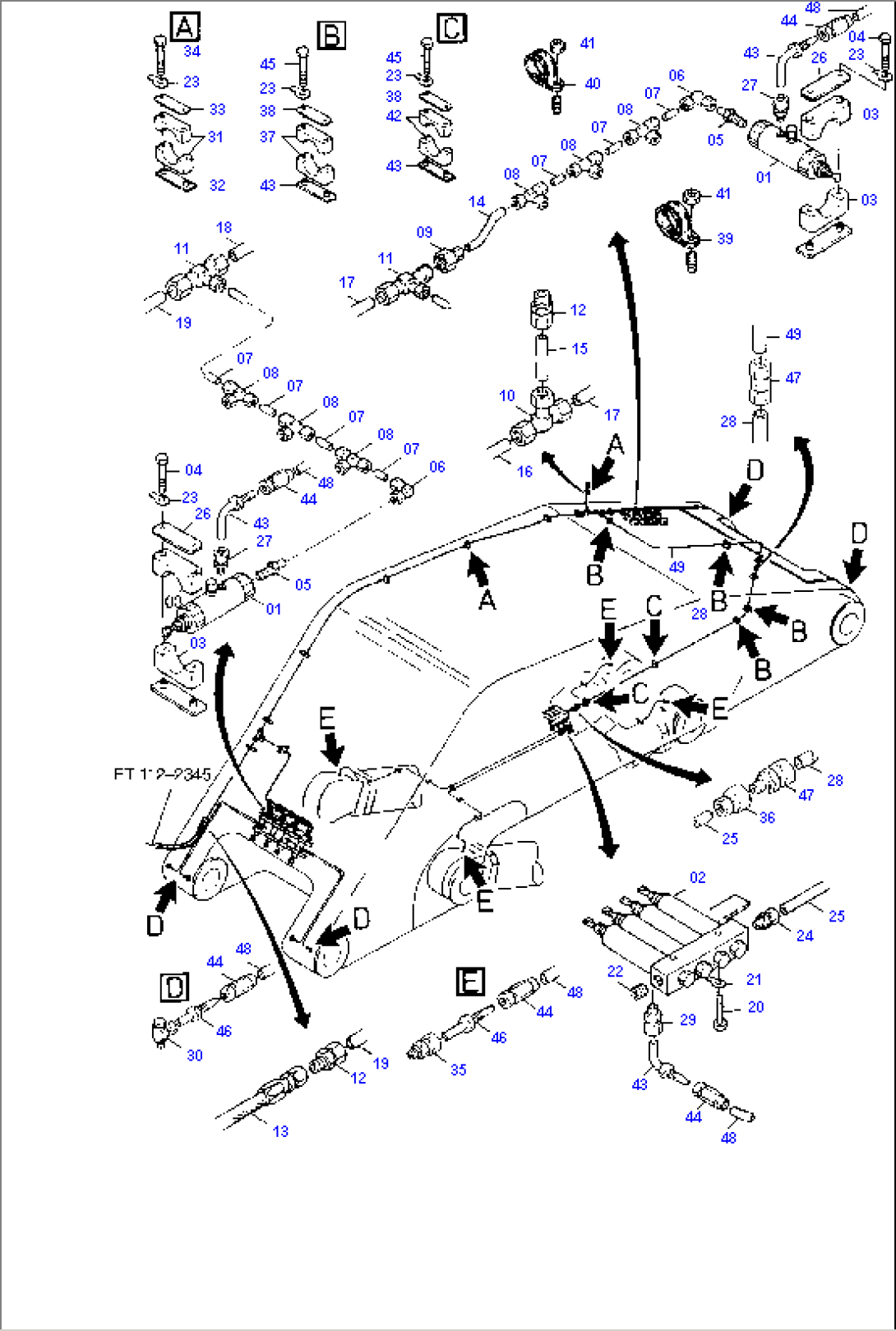 Boom 7.60 m - Lube Lines