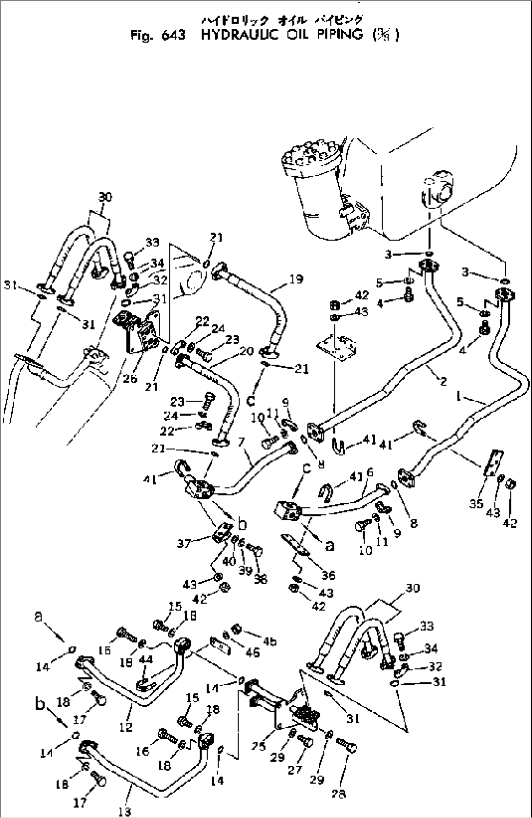 HYDRAULIC OIL PIPING (3/3)