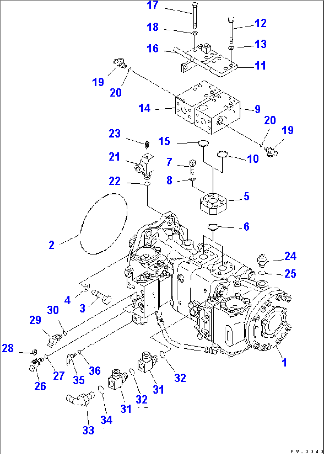 NO.3 PUMP (JOINT PARTS) (COLD WEATHER A SPEC.)