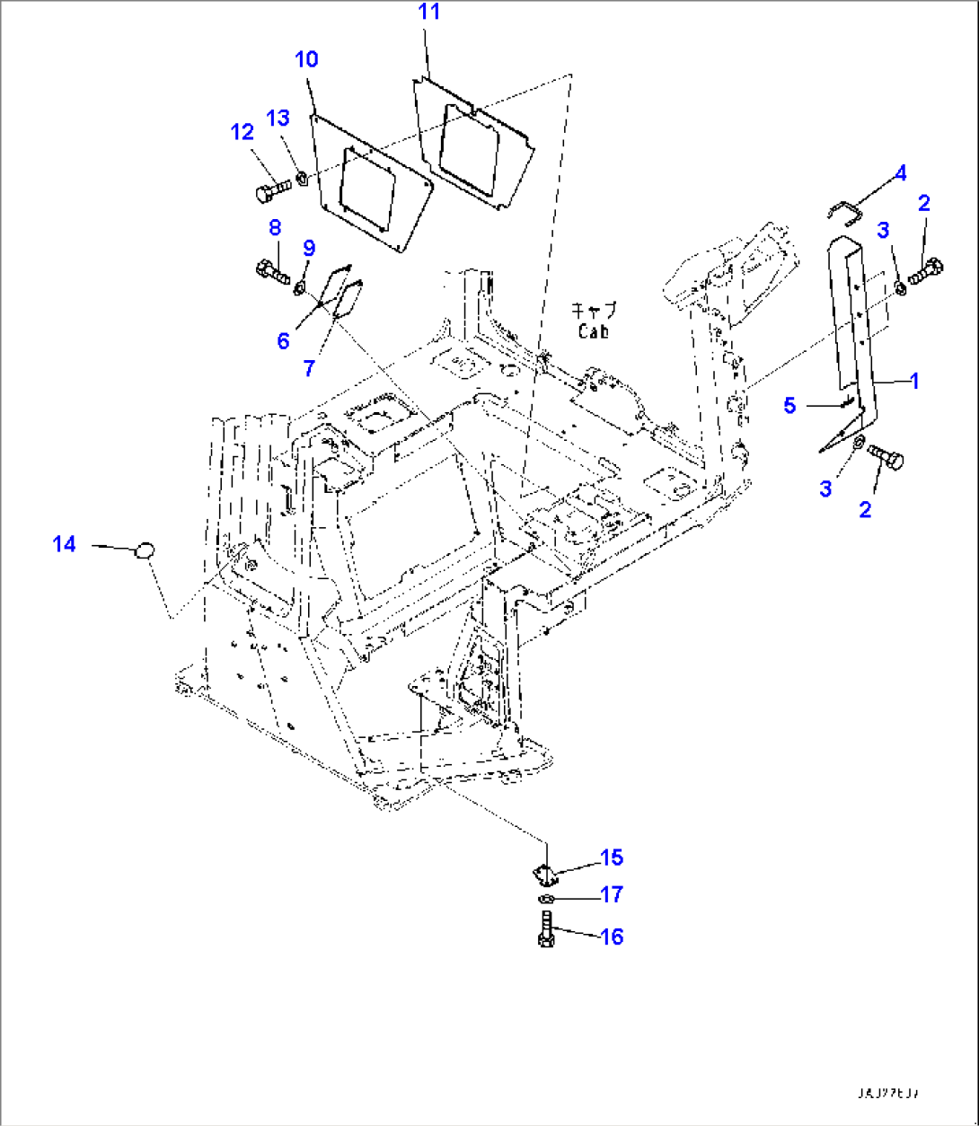 Cab Electrical Unit, Cover (#95001-)
