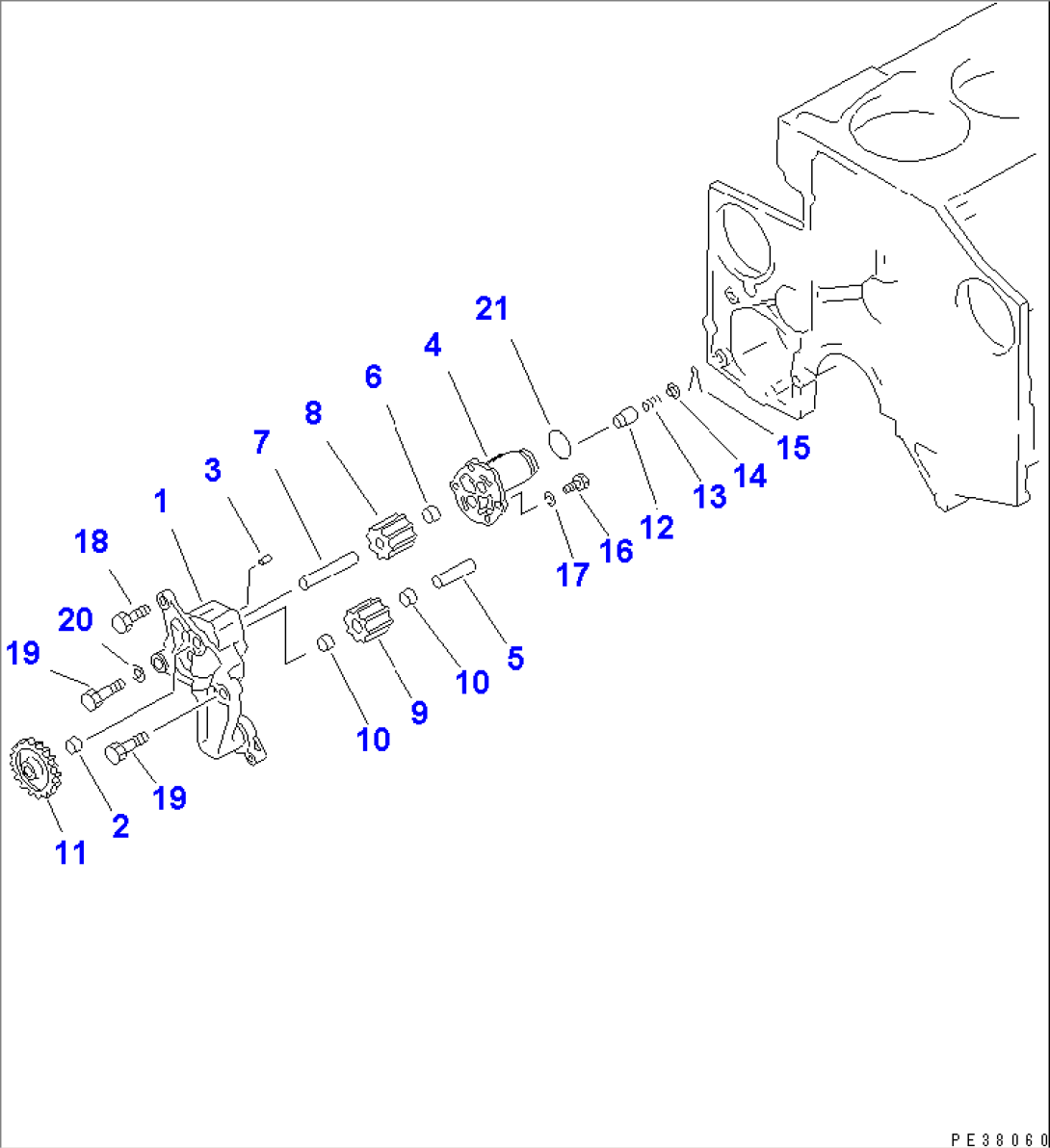OIL PUMP(#22537-35114)