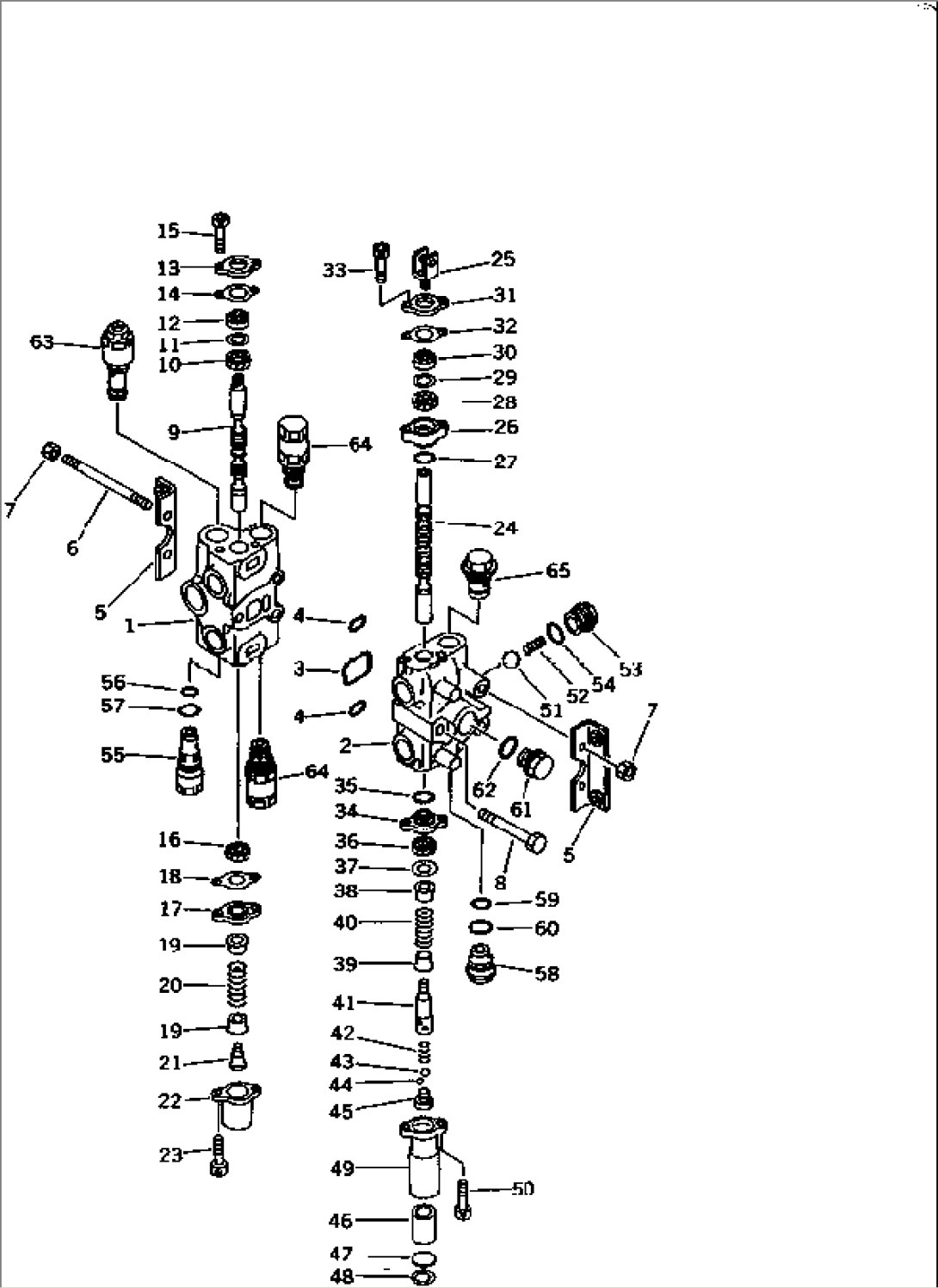 CONTROL VALVE (1/2) (FOR TRIMMING DOZER)