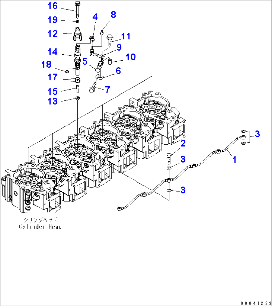 FUEL INJECTOR AND SPILL TUBE(#630003-)