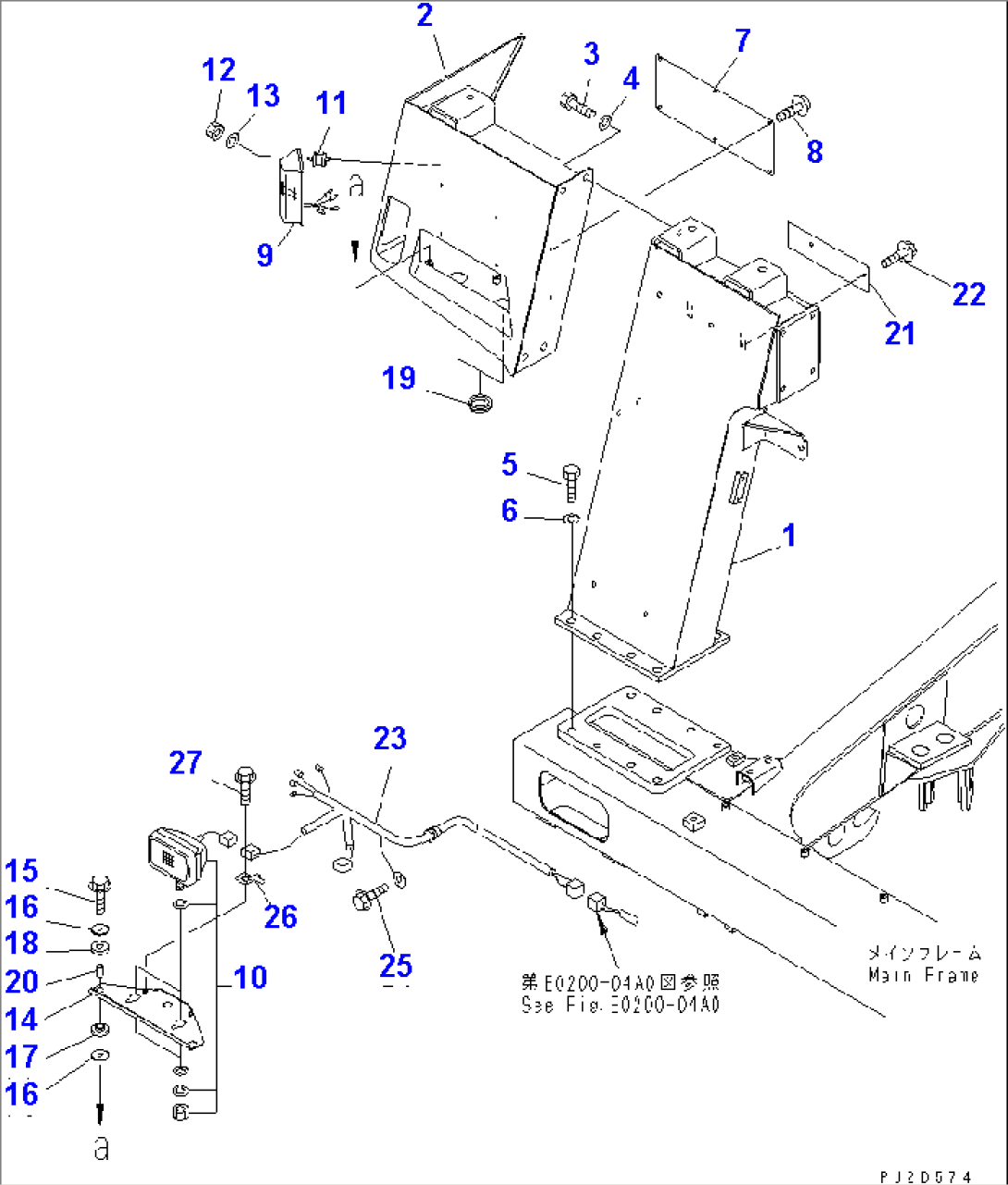 FRONT SUPPORT (SUPPORT¤ R.H.)