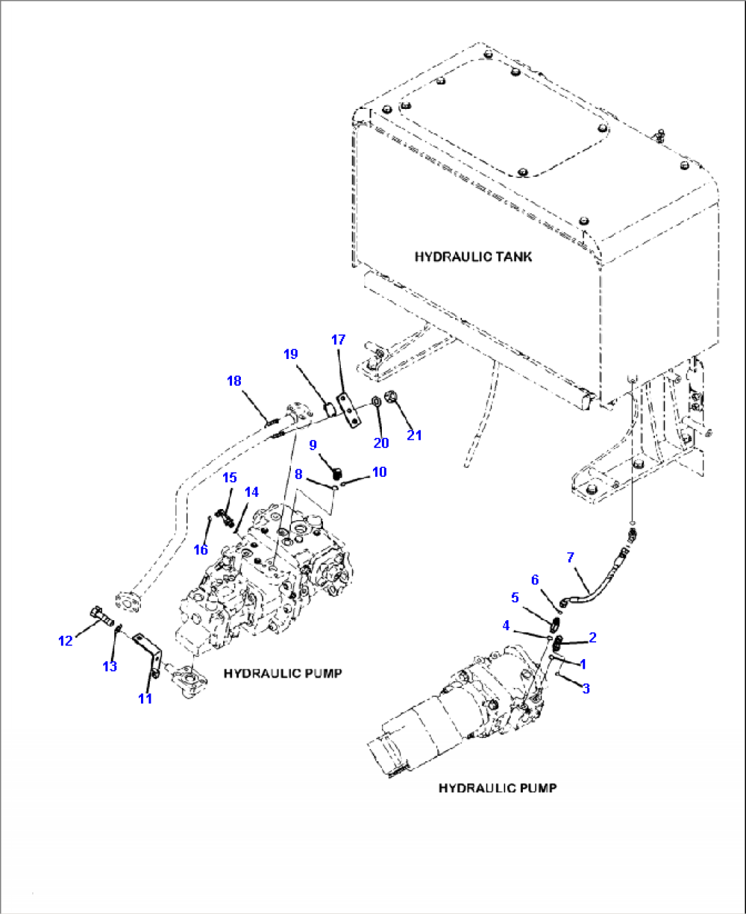 H0210-29A0 HYDRAULIC PUMP LOAD SENSING LINE