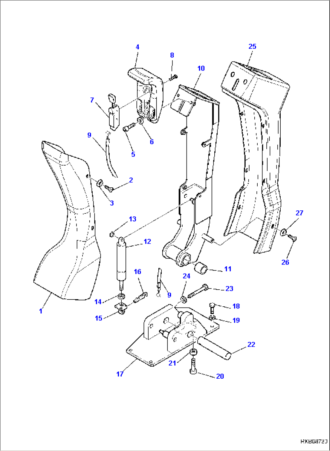 L.H. BACHOE PPC VALVE SUPPORT