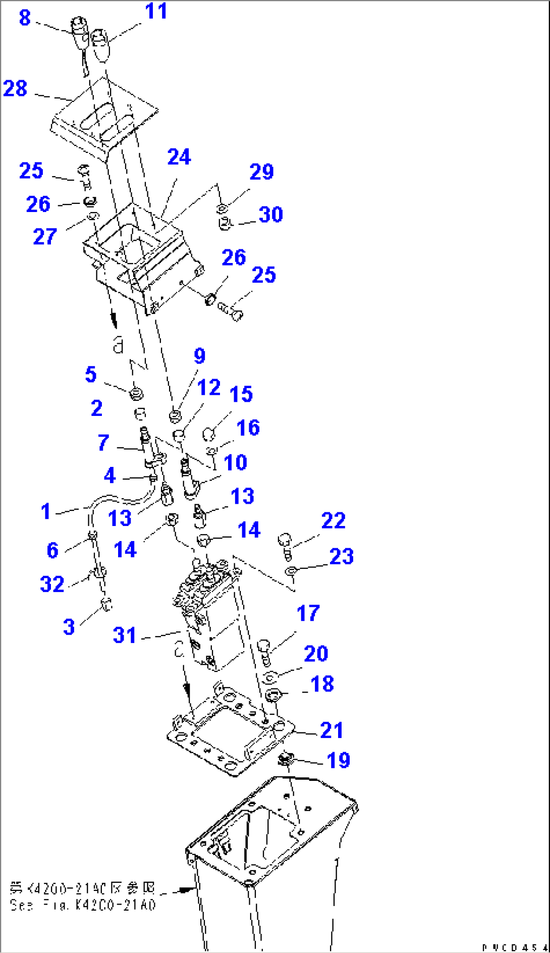 FLOOR FRAME (LOADER CONTROL) (LEVER)
