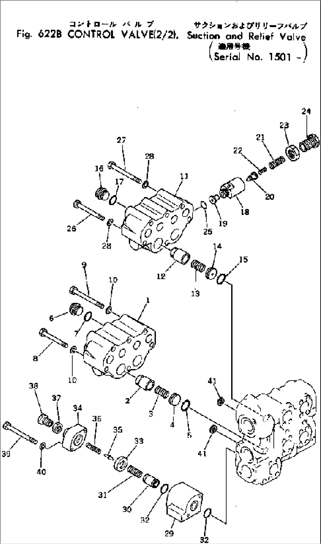CONTROL VALVE¤ SUCTION AND RELIEF VALVE (2/2)(#1501-)