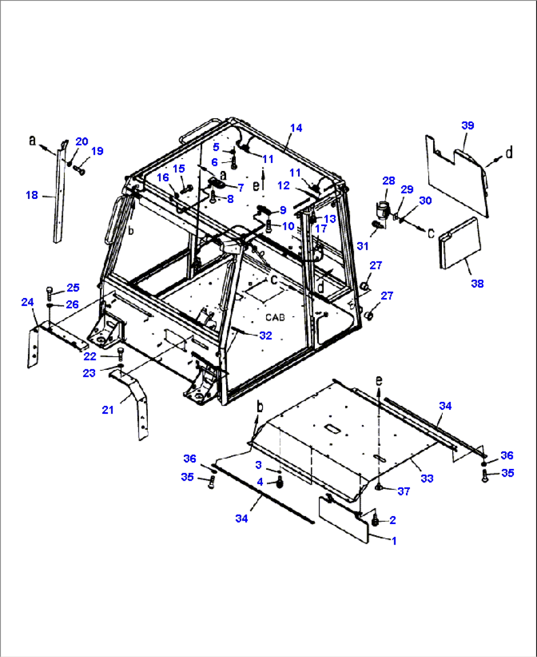 K0200-11A0 CAB ROOF PAD AND ACCESSORY (S/N A11001-A11184 )