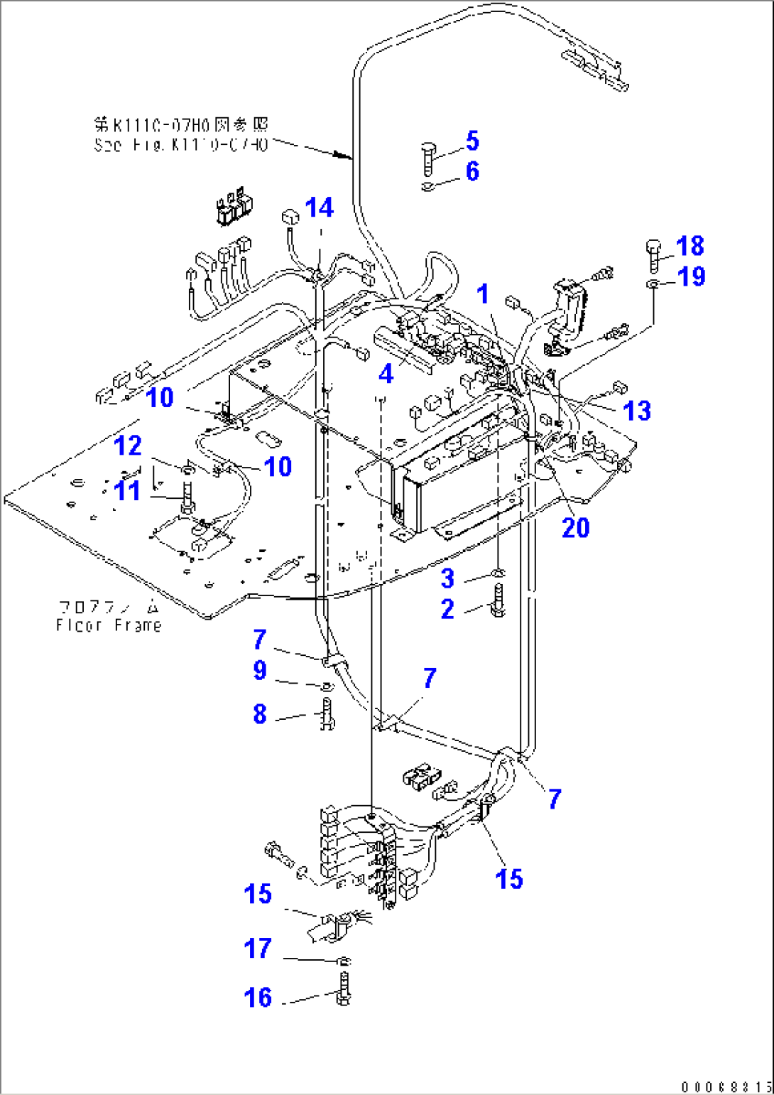 FLOOR FRAME (HARNESS CLAMP)