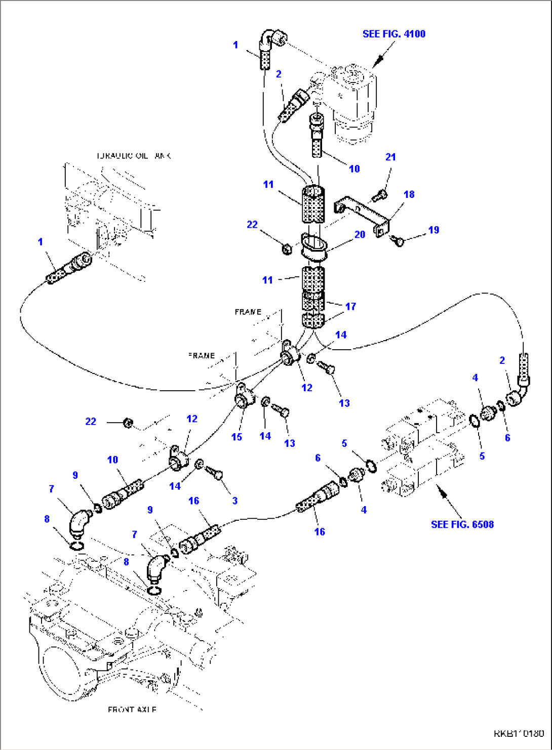 HYDRAULIC PIPING (STEERING LINE) (3/4)