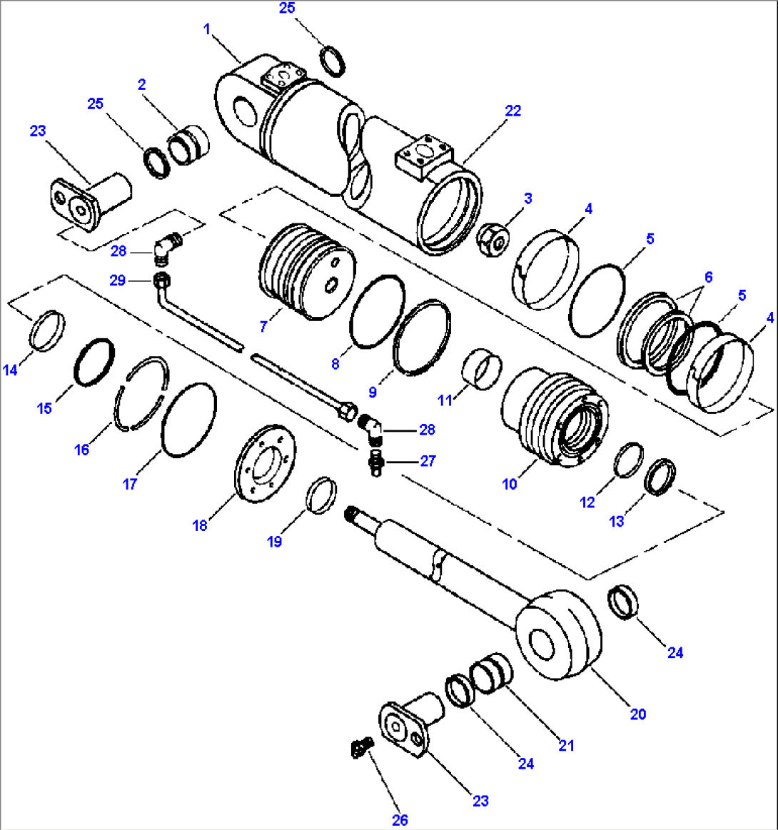 CYLINDER ASSEMBLY STEERING (LOADER)