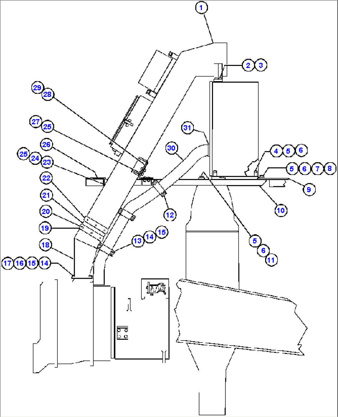 BLOWER INLET & COOLING AIR INSTL