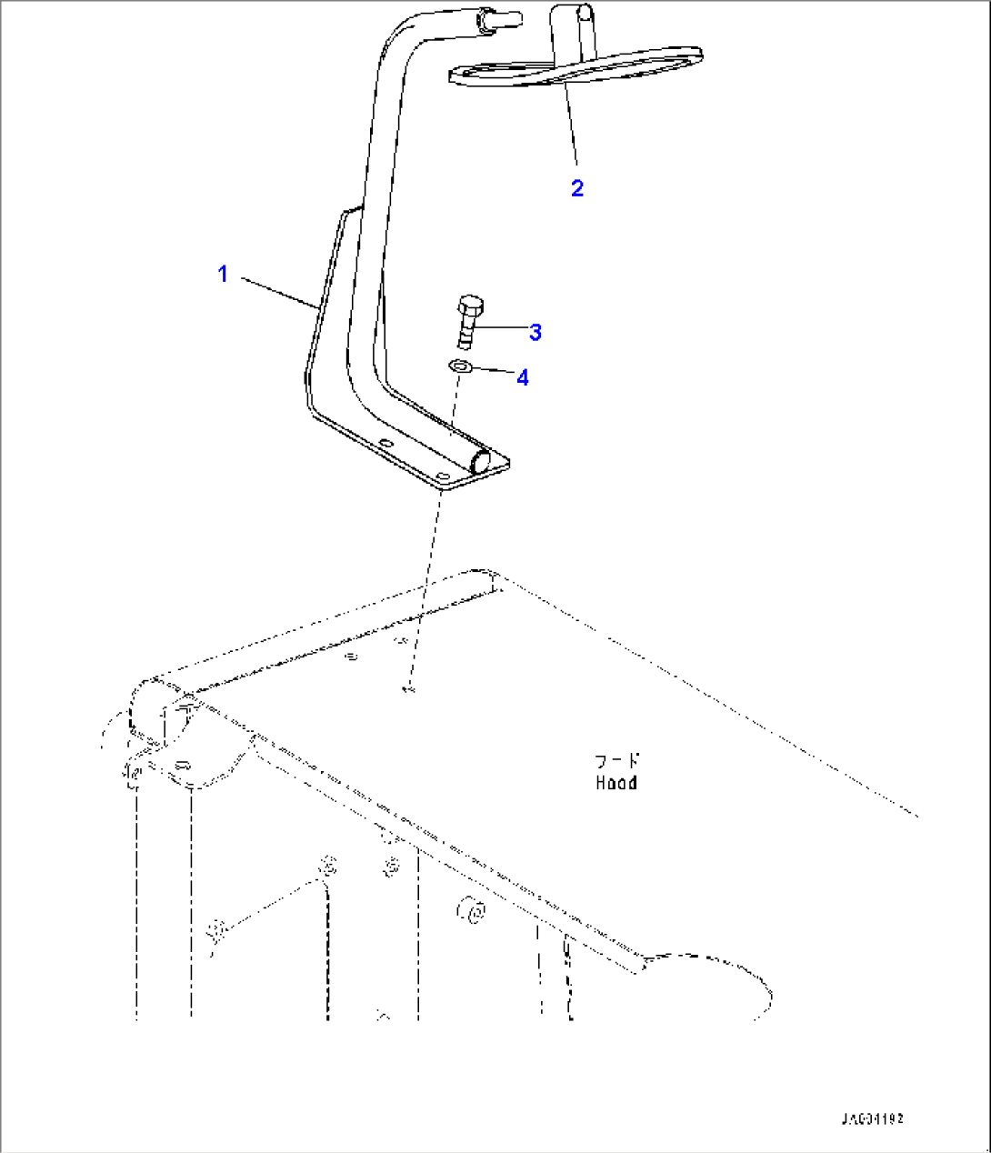 Engine Hood, Rearview Mirror (#1001-)