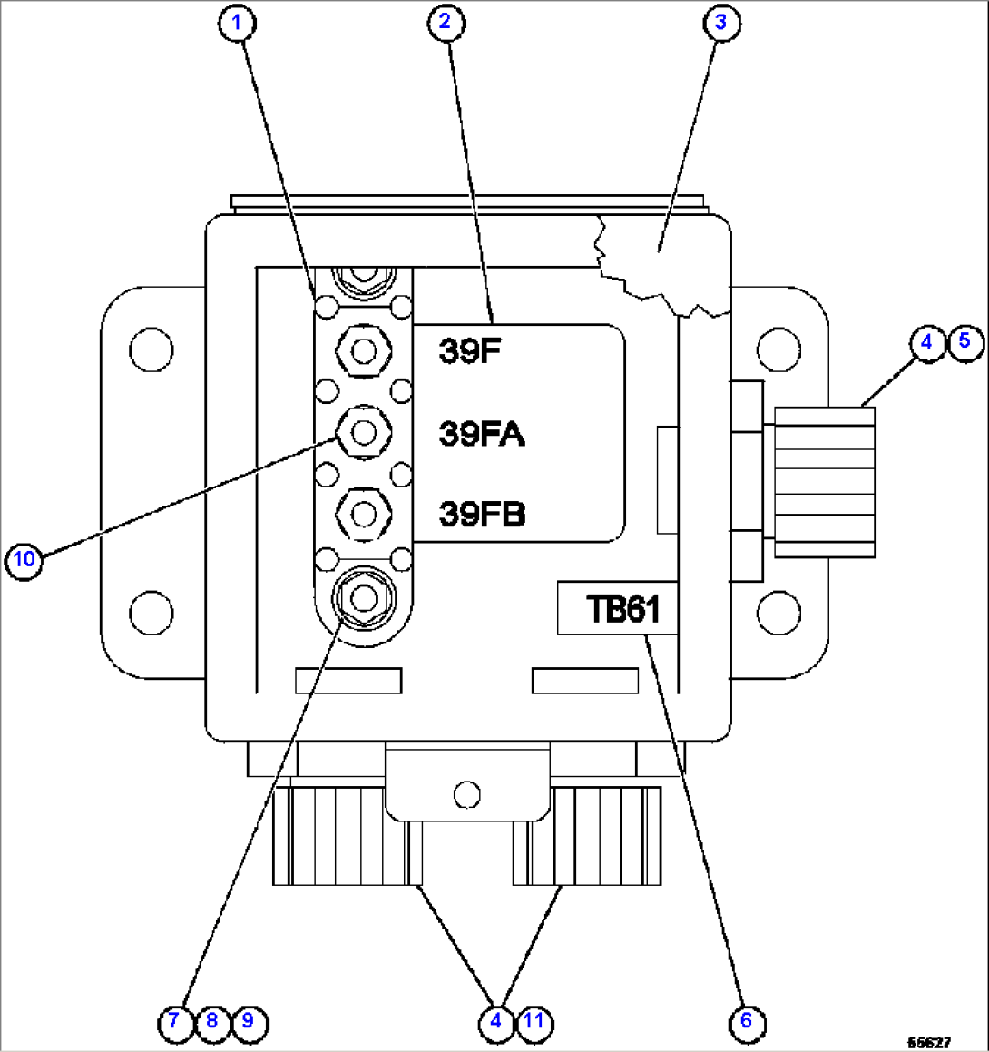 JUNCTION BOX ASSEMBLY - REAR EK7631