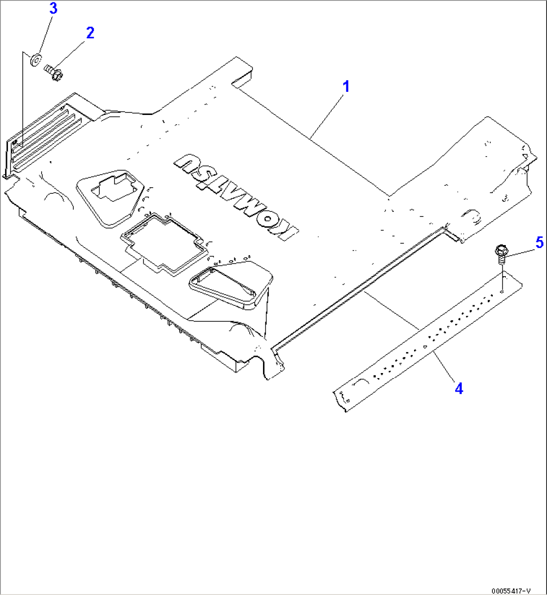 FLOOR MAT (FOR 1-ACTUATOR)