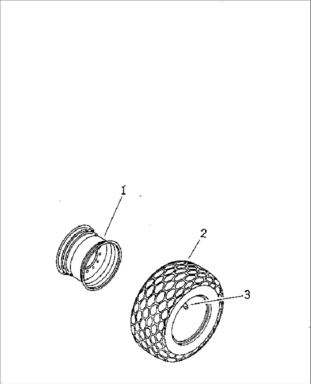 REAR WHEEL (TUBELESS)(#10157-)