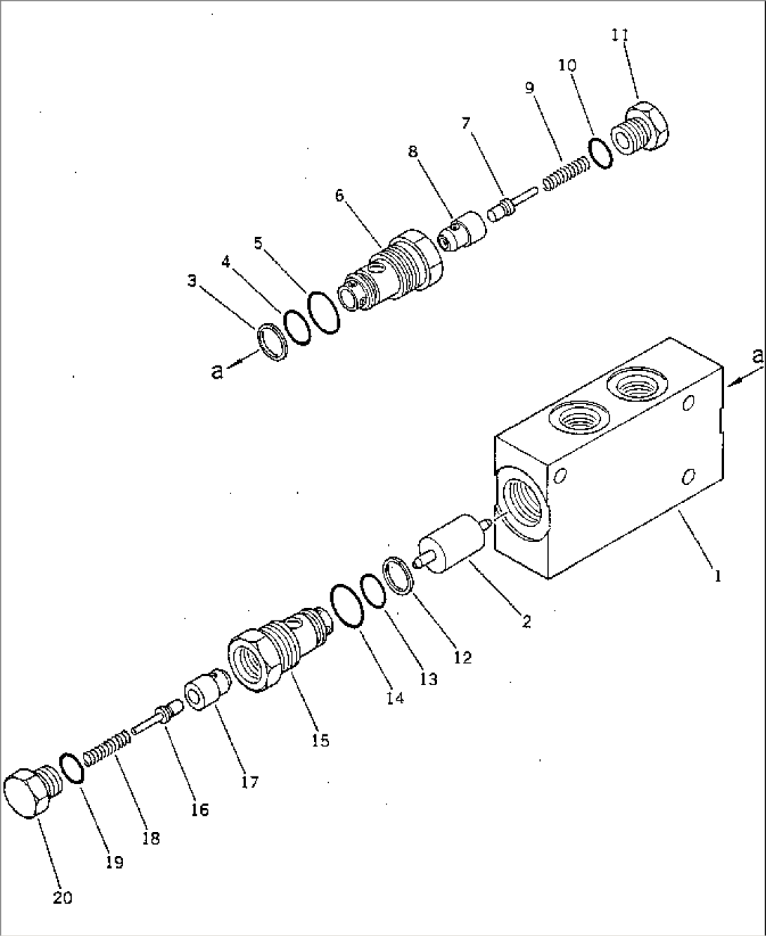 PILOT CHECK VALVE (FOR DRAWBAR SHIFT)