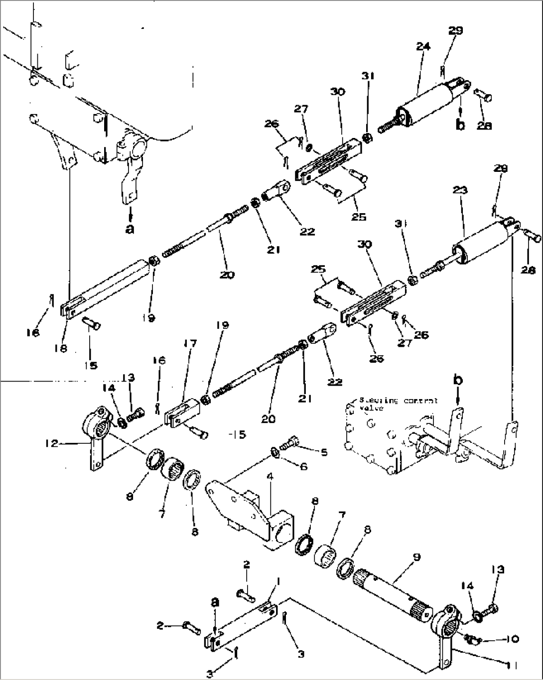 STEERING CONTROL LEVER LINKAGE(#4001-)