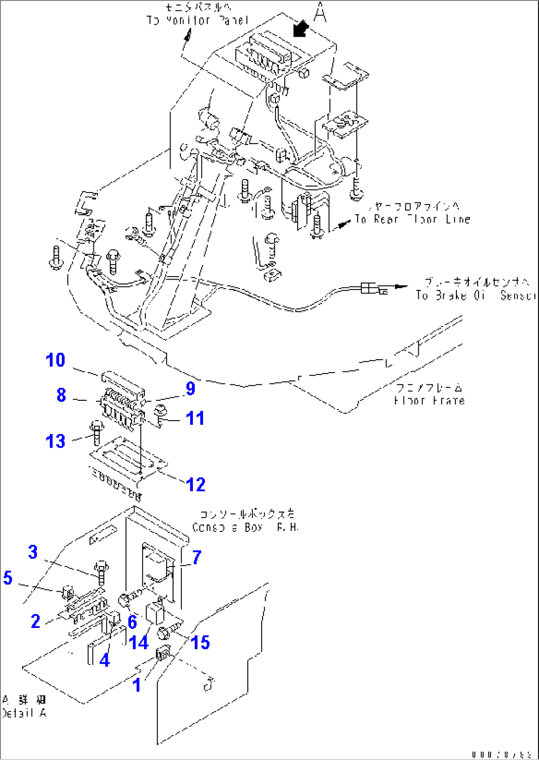 FLOOR HARNESS (1/2) (FOR 2-SPOOL VALVE AND 4 SPEED)(#54095-)