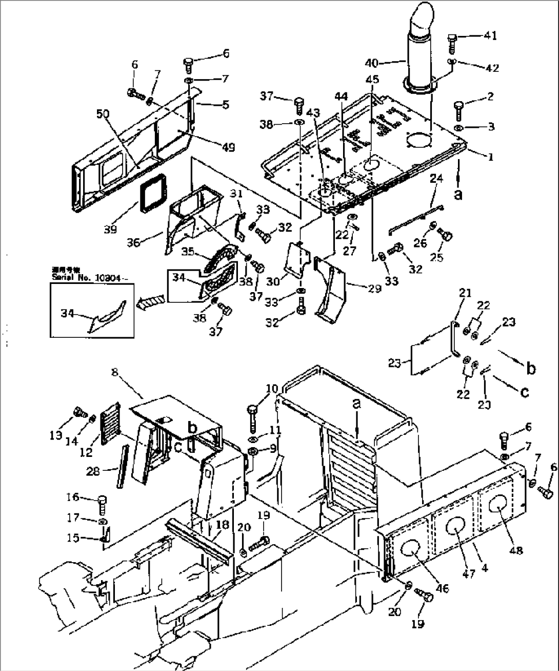 ENGINE HOOD (TBG SPEC.)(#10001-10332)