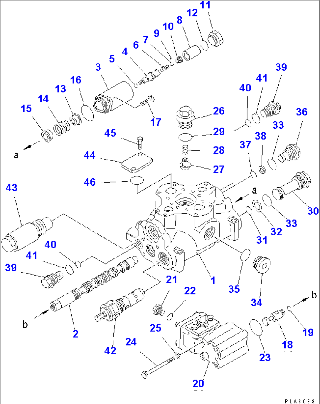 CONTROL VALVE (1-SPOOL) (1/3)