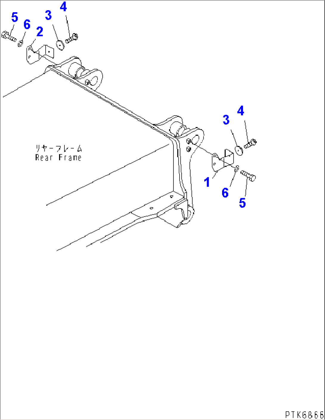 REAR FRAME REFLECTOR (ITALIAN SPEC.)