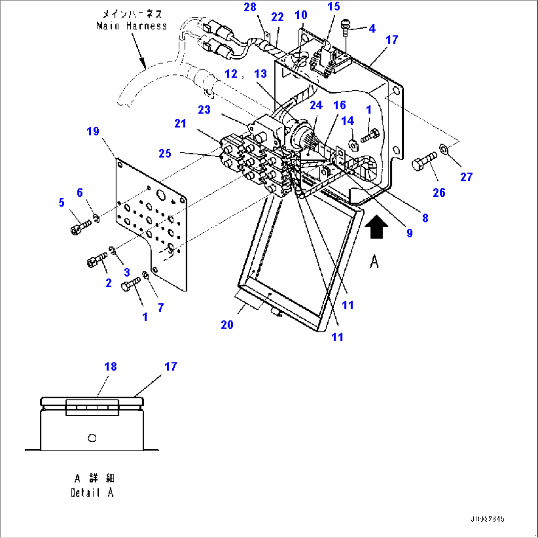Wiring Harness, For Additional Counterweight, Inner Parts, Breaker (#65001-)