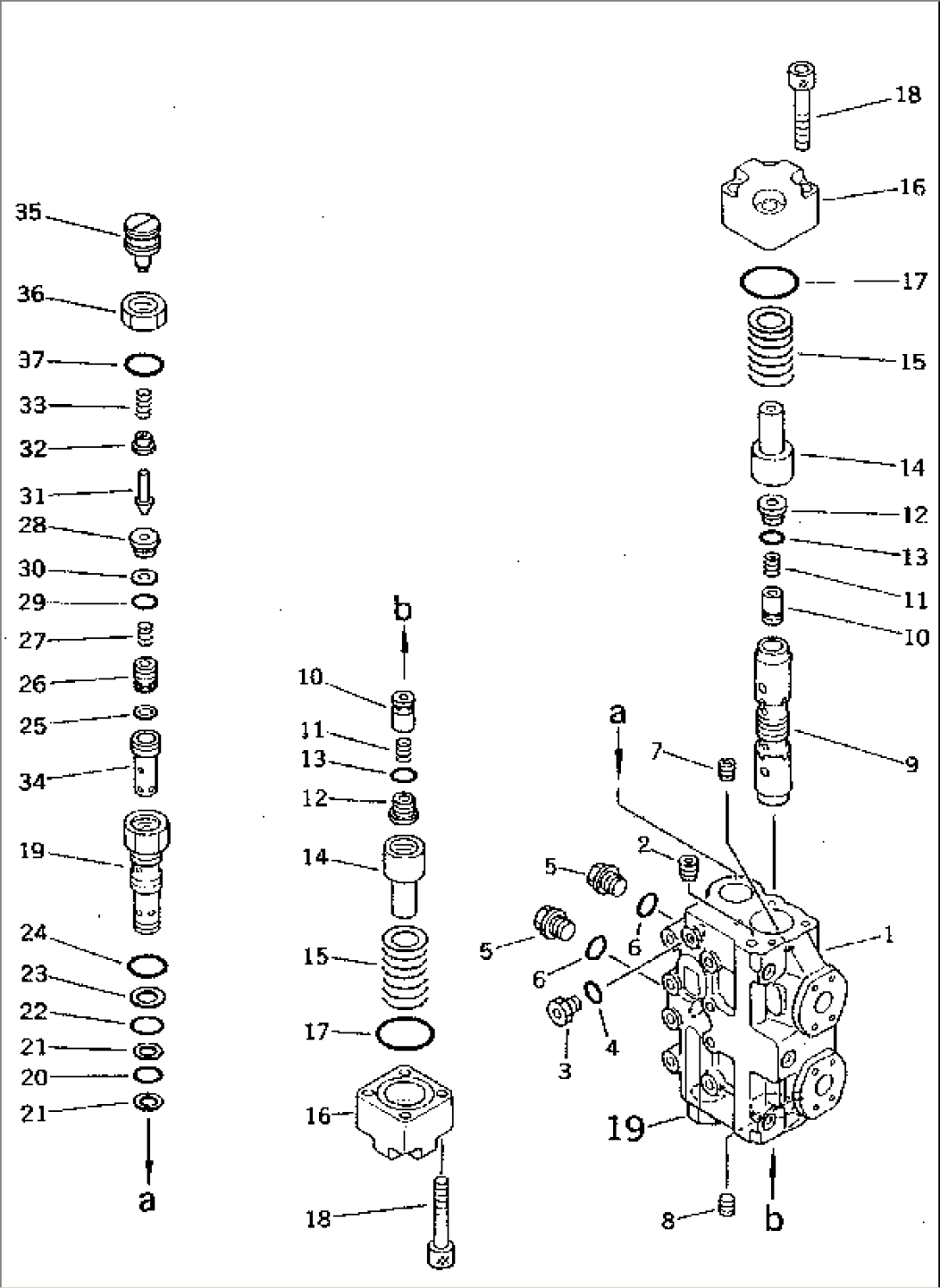 TRAVEL MOTOR (5/5) (BRAKE VALVE)