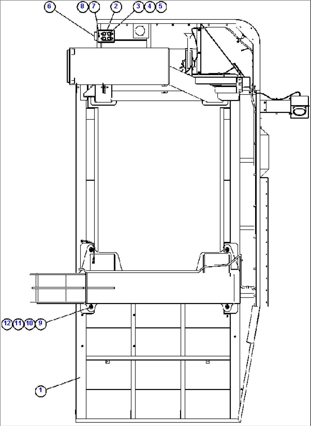 L.H. DECK & BUMPER MOUNTING