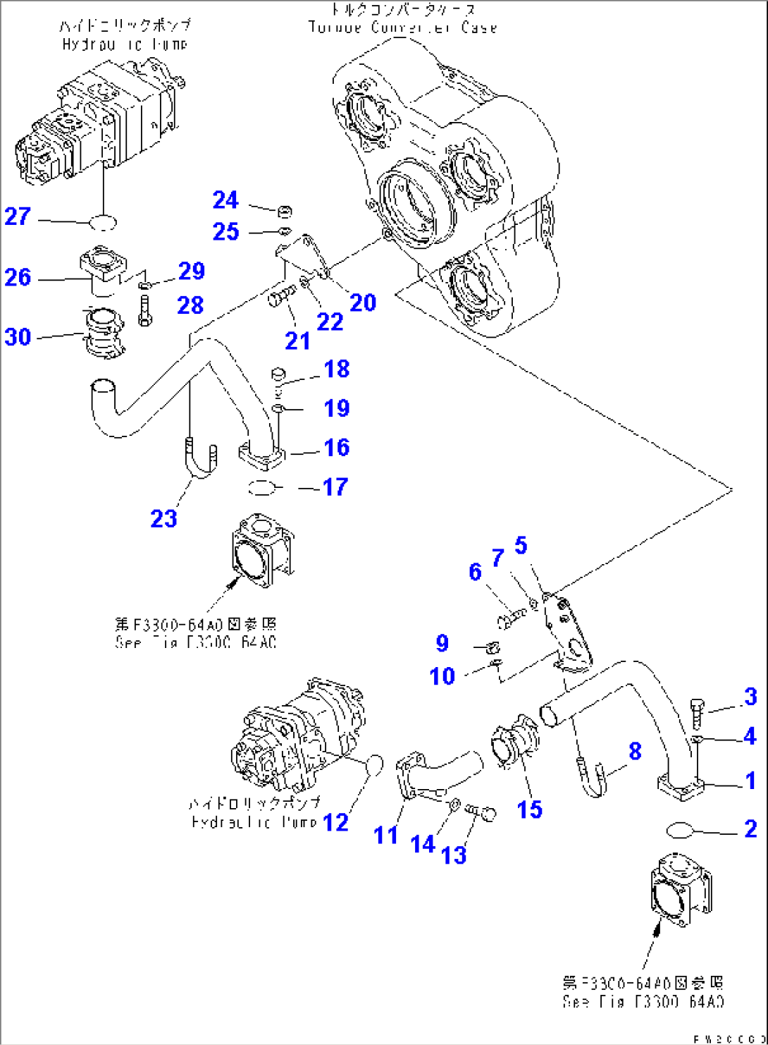 HYDRAULIC PIPING (PUMP TO TRANSMISSION)
