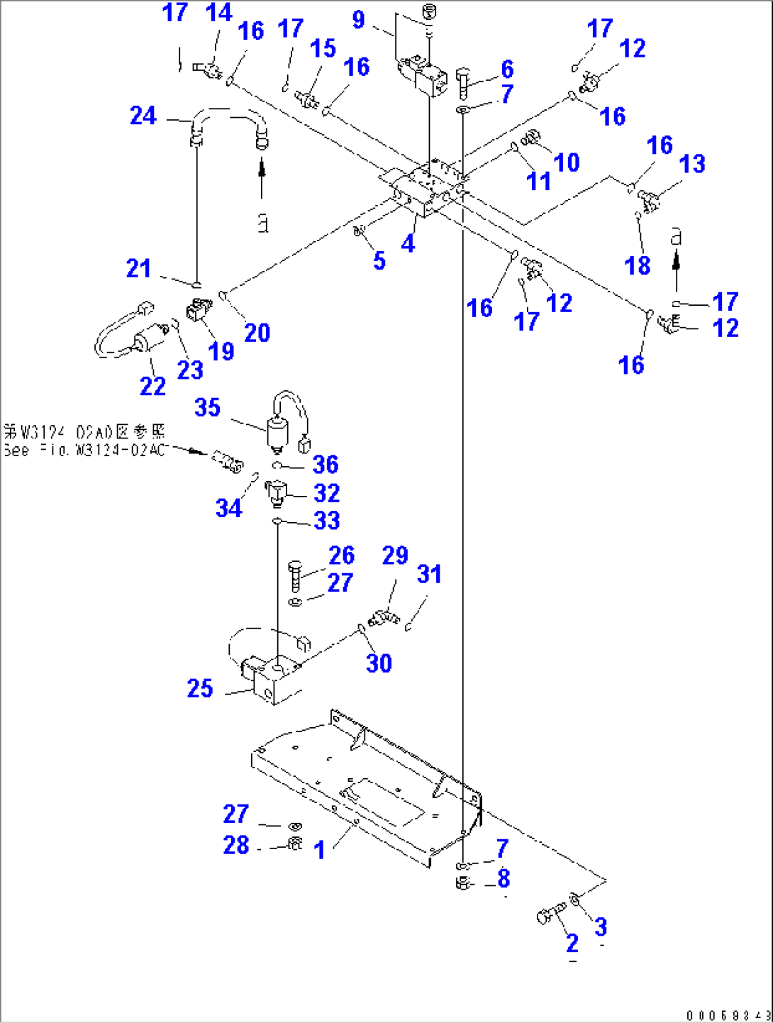 ASR CHASSIS (ASR REAR BRACKET) (VALVE AND SWITCH)(#15001-15024)