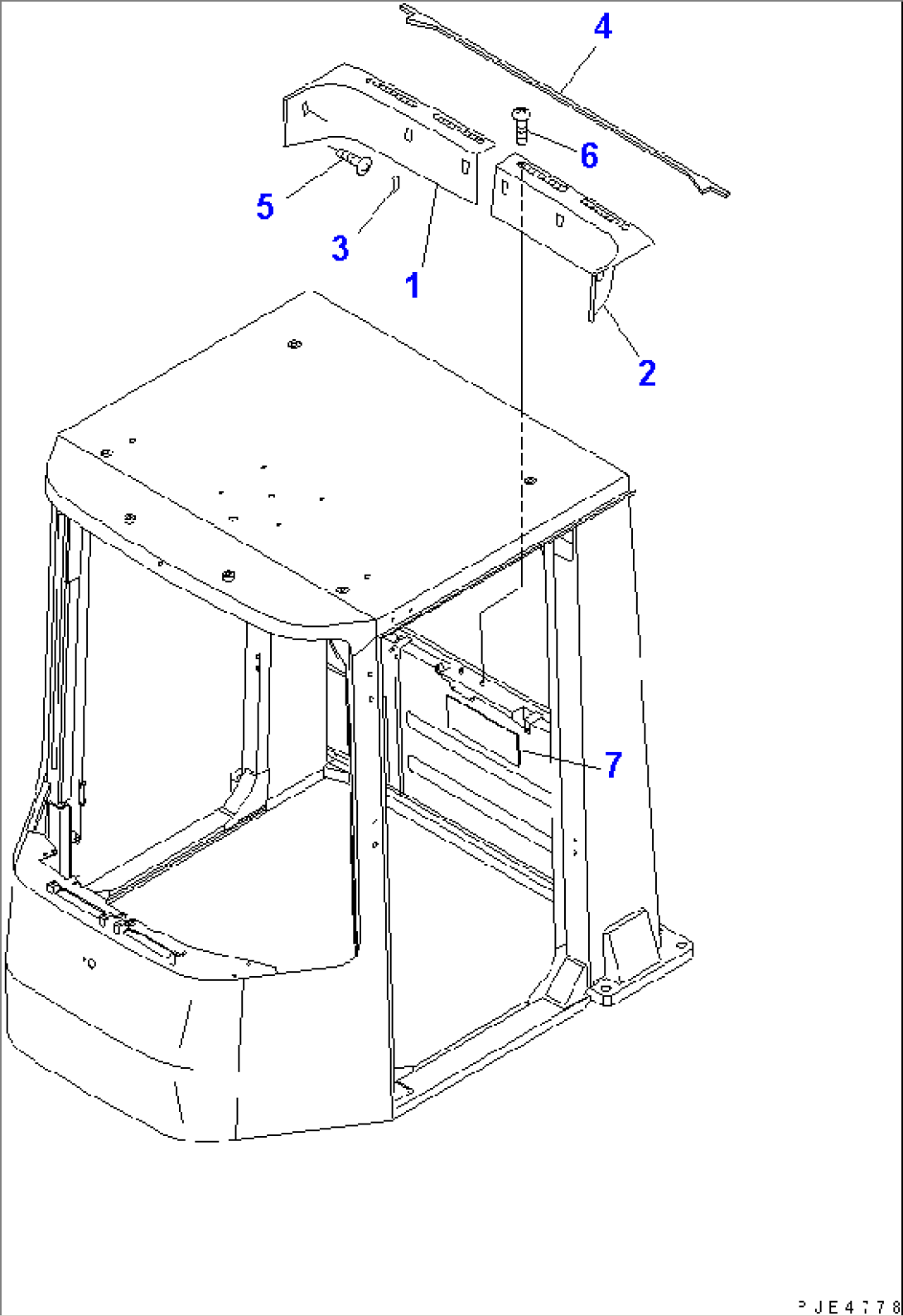 ROPS CAB (1/3) (INTERIOR TRIM)