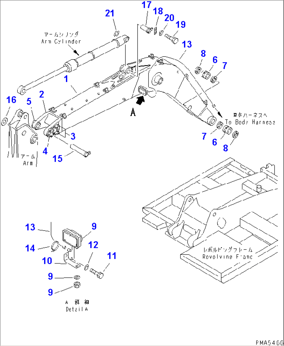 BOOM (BOOM¤ WORK LAMP AND PIN)(#45001-52400)