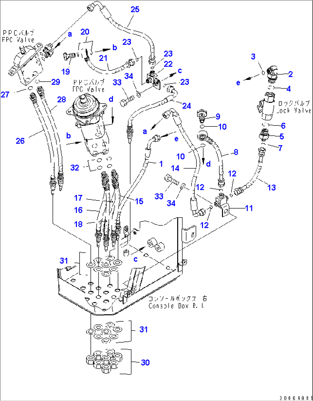 LOADER CONTROL (P.P.C. HOSE) (FOR MULTI FUNCTION MONO LEVER AND ATTACHMENT LEVER)