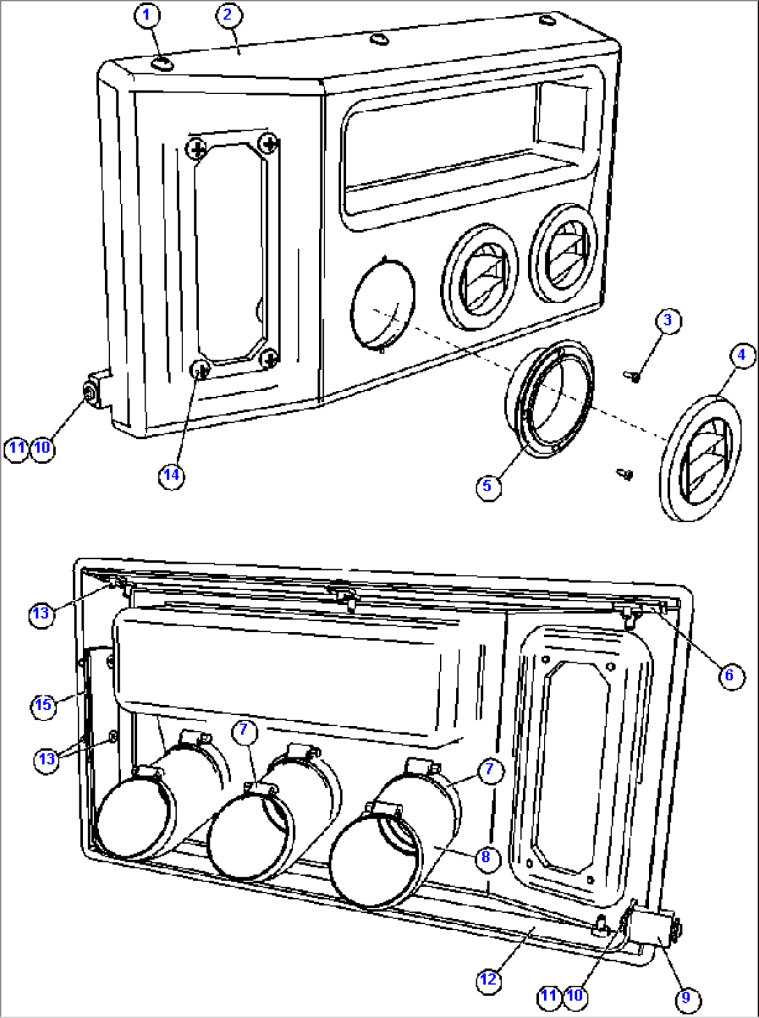 HEATER/AIR CONDITIONER DASH MODULE