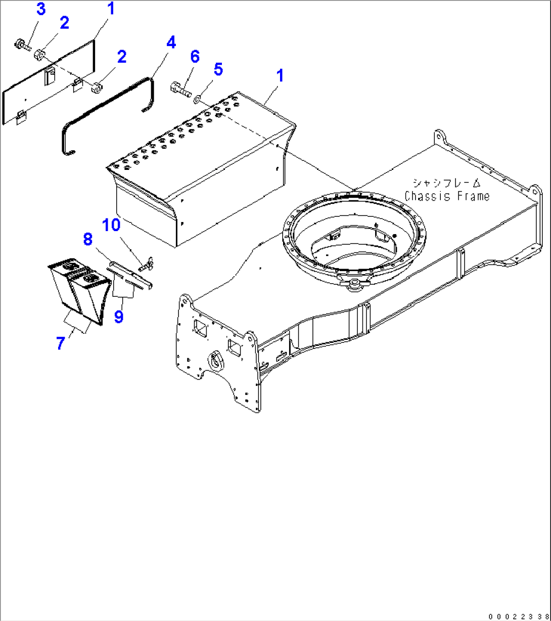 TOOL BOX¤ R.H. AND WHEEL STOPPER