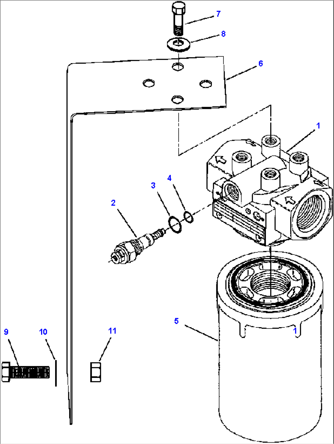 CONVERTER OIL FILTER S/N 202843 & BELOW