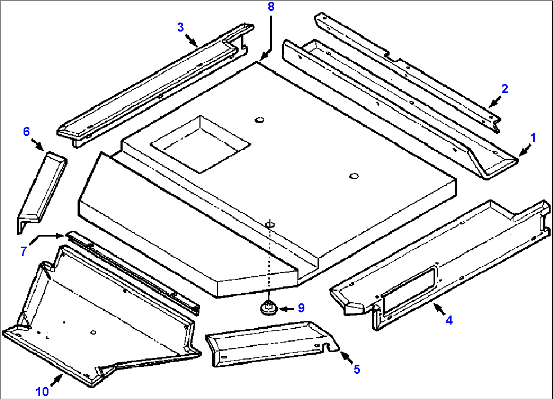 FIG. K0210-03A1 ROPS CAB - HEADLINERS AND INSULATION