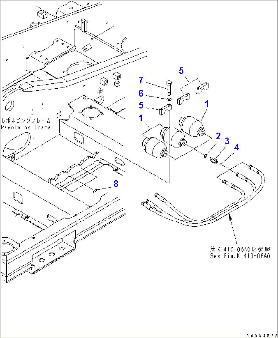 BRAKE LINE (UPPER) (BRAKE ACCUMULATOR)