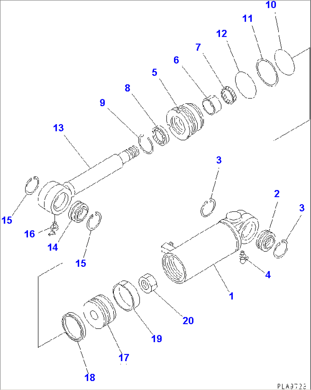 TILT CYLINDER (FOR PAT) (INNER PARTS)