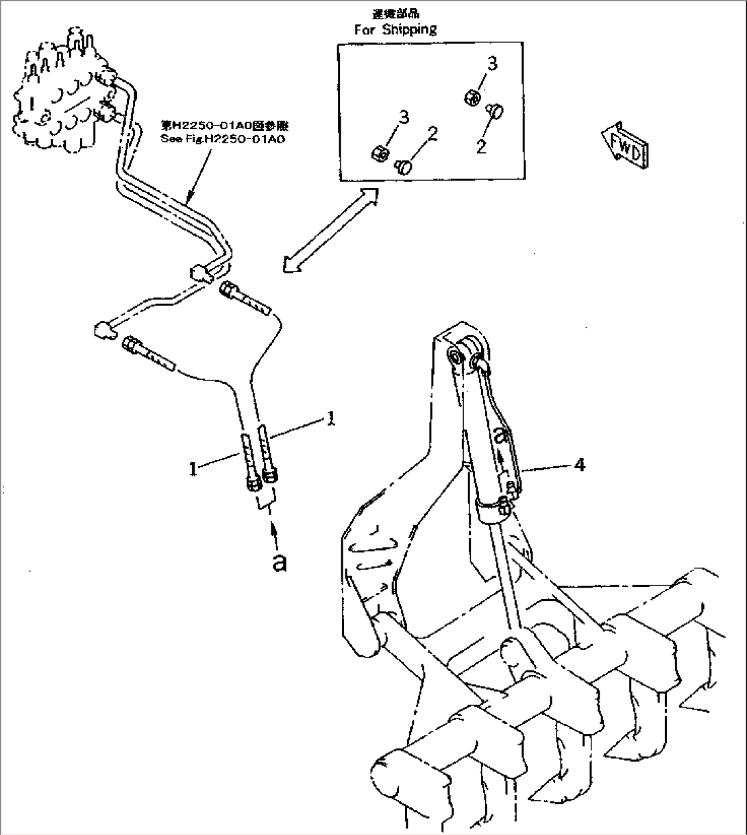 HYDRAULIC PIPING (RIPPER CYLINDER LINE)